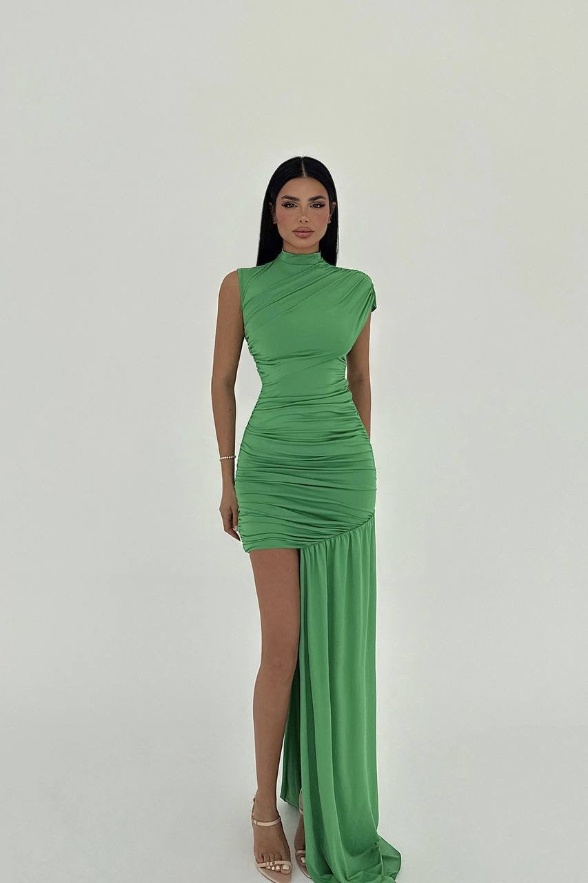 Green Zinnia Mini Dress