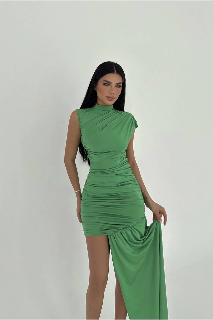 Green Zinnia Mini Dress