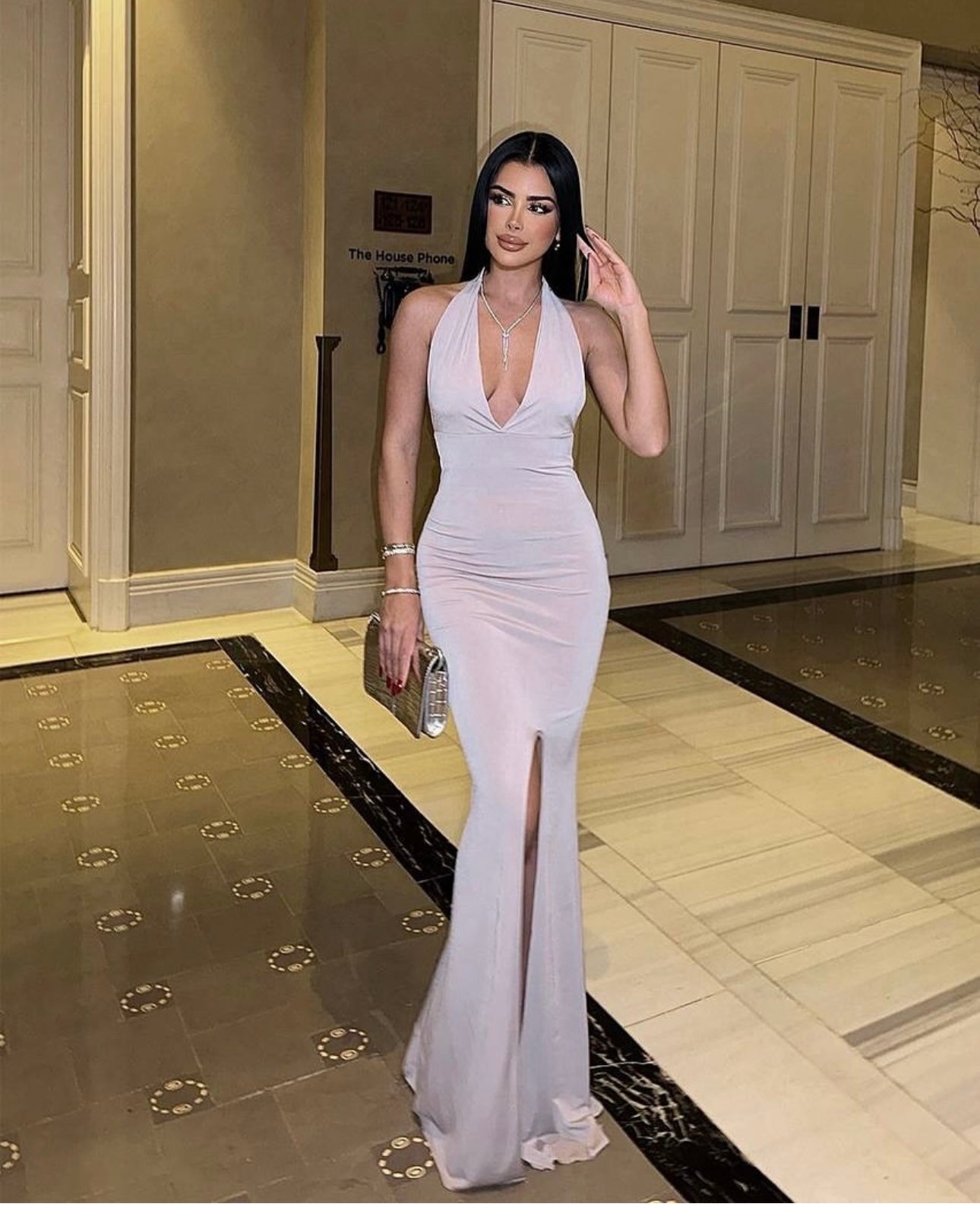 Beige Long Dress
