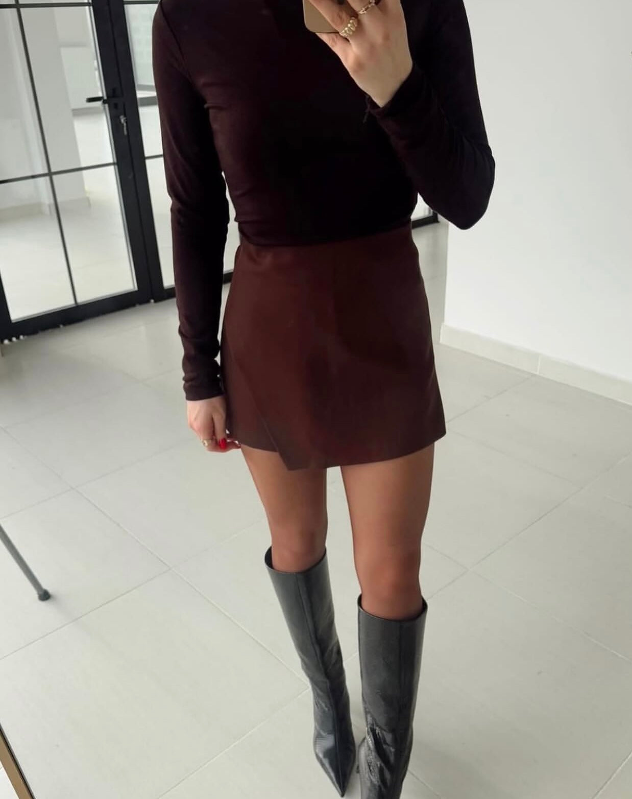 Zr Brown Skort
