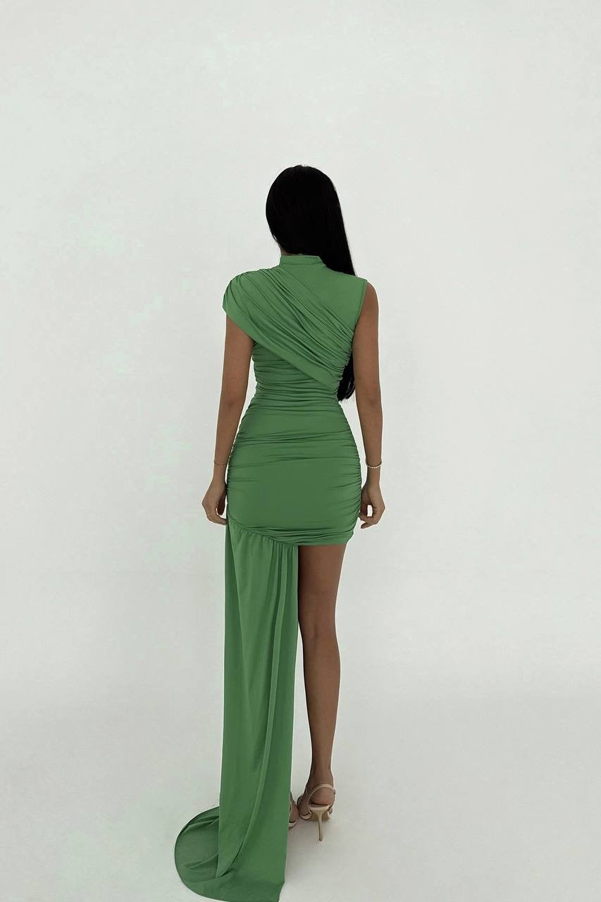 Green Zinnia Mini Dress