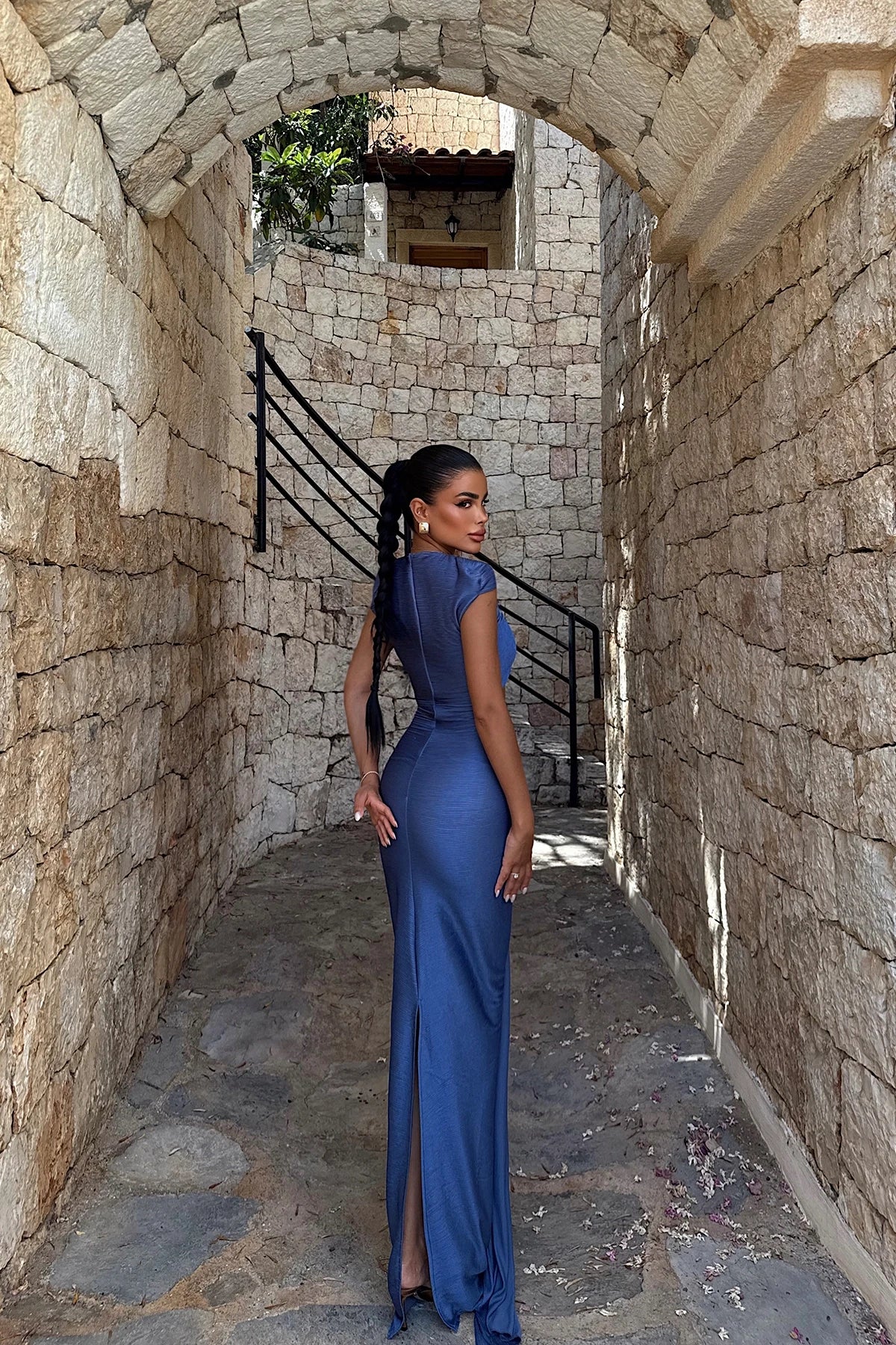 Blue Orleans Long Dress