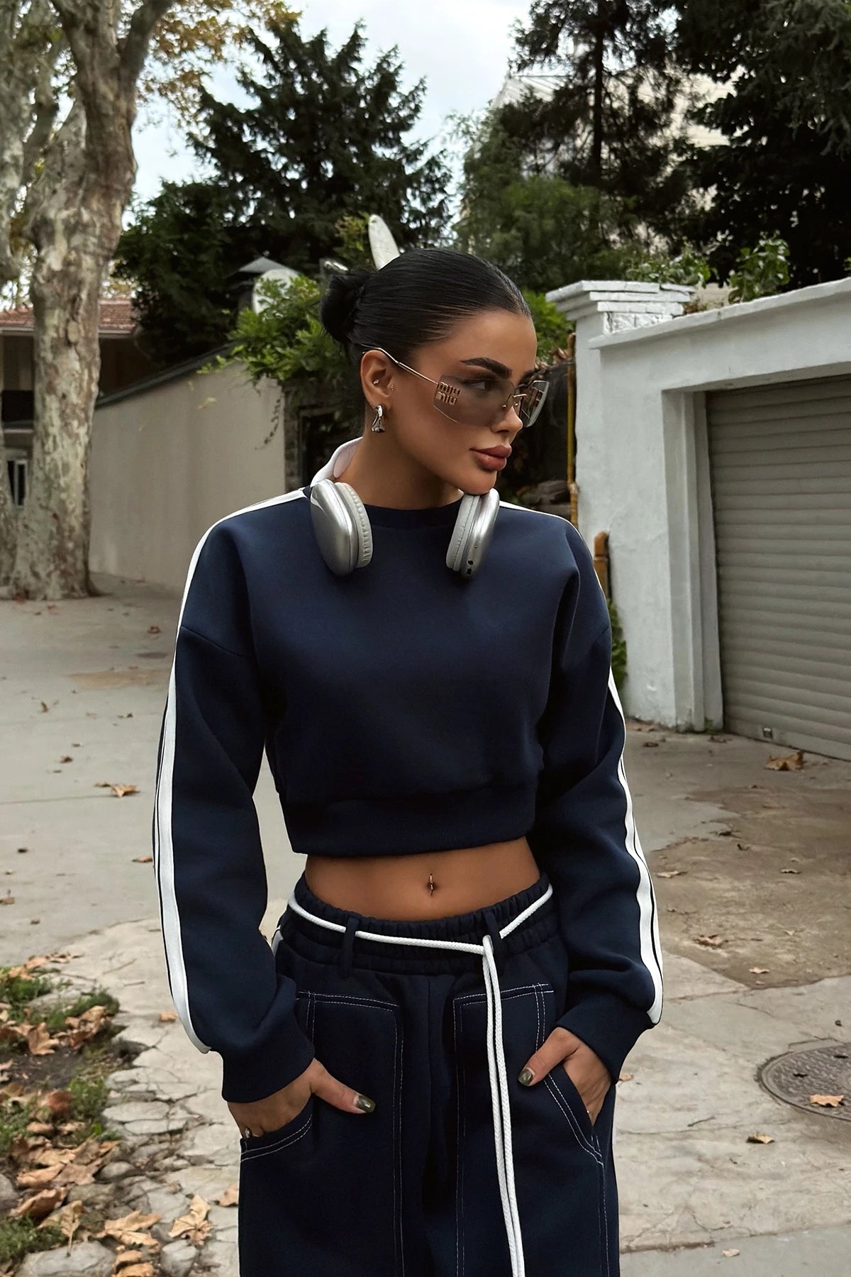 Navy Blue Trouser Suit