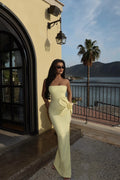 Daysi Yellow Strapless Dress