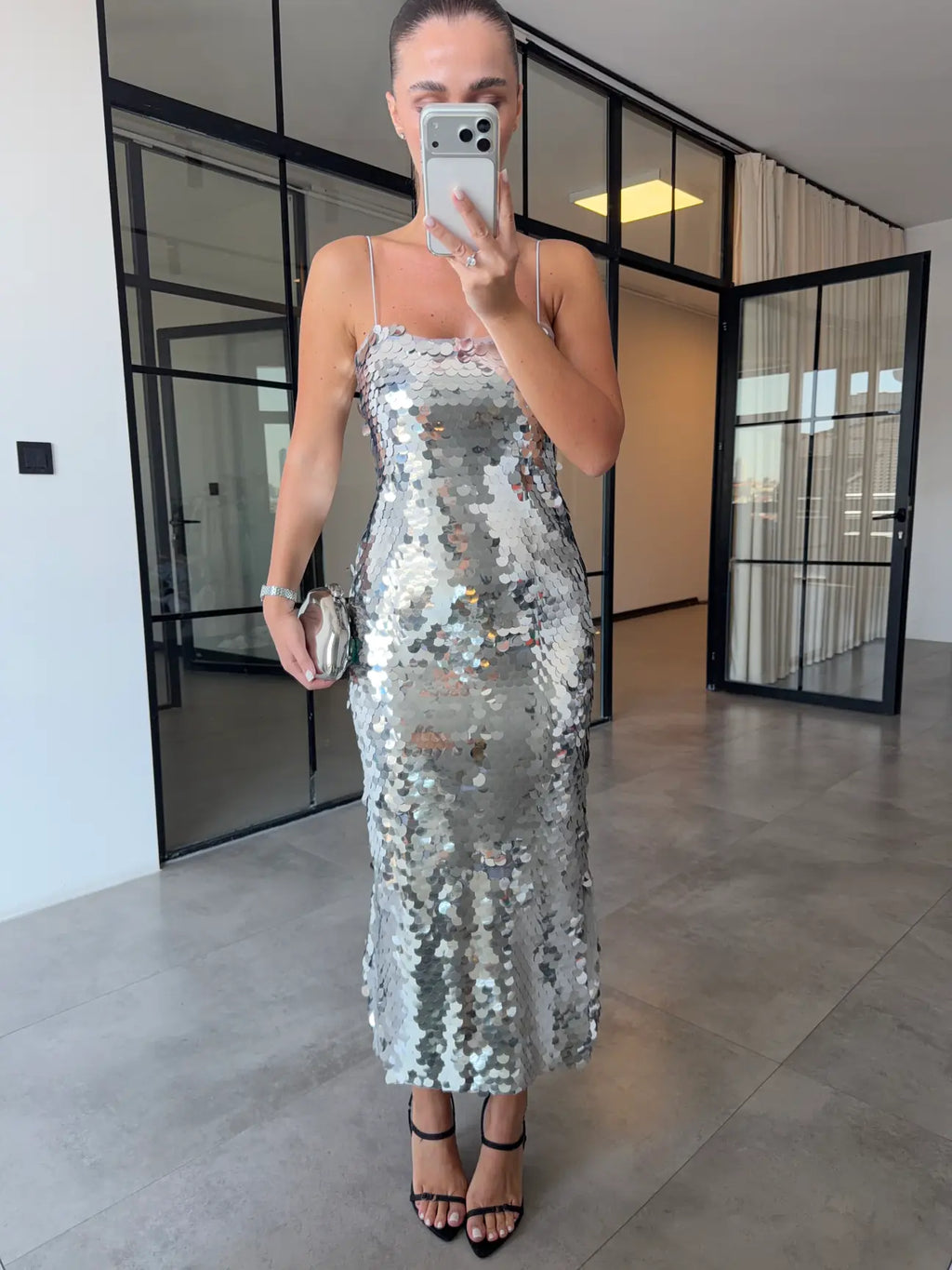 Kyle dress silver