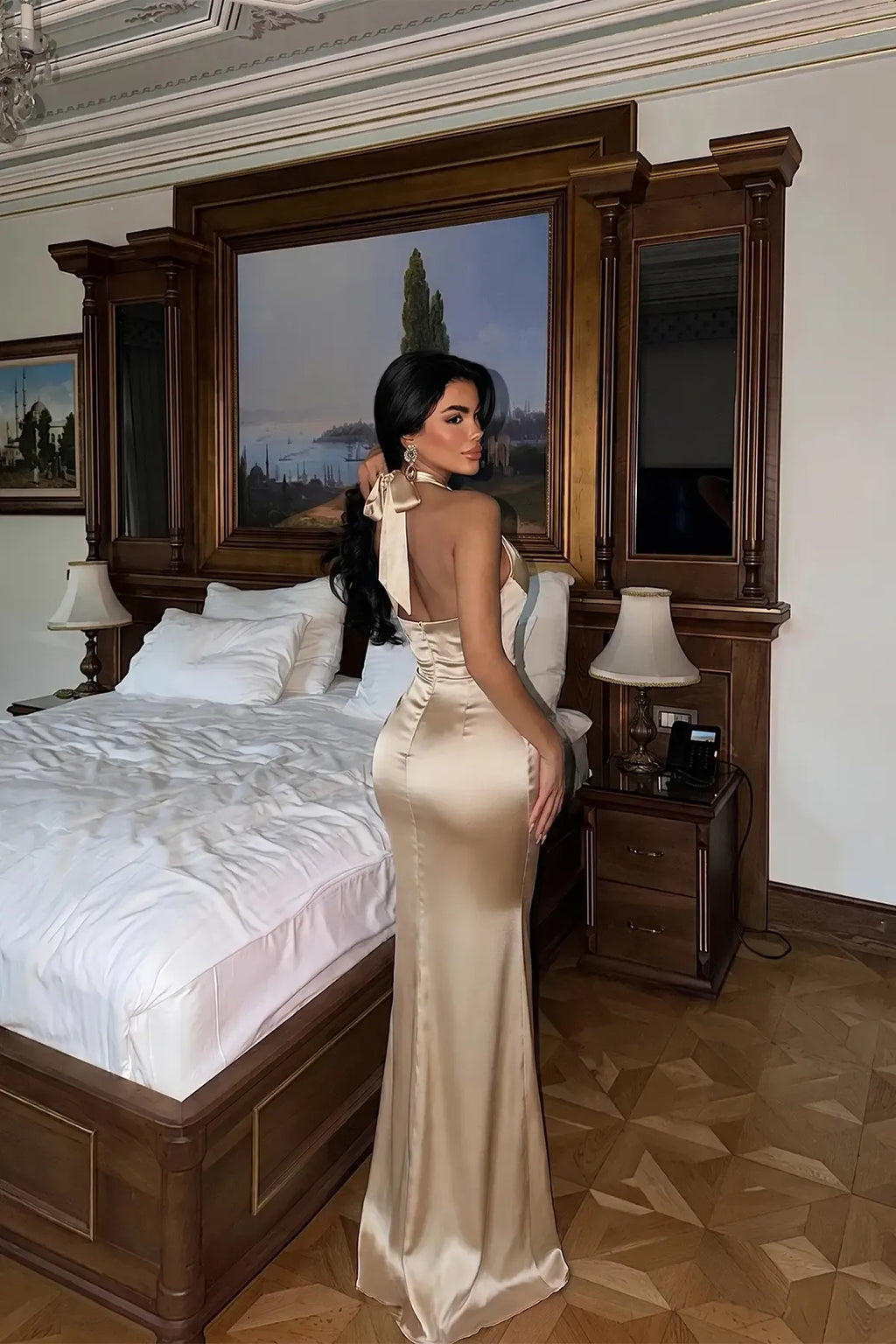 Gold Sartoria Long Dress