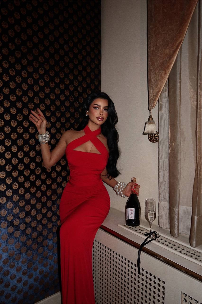 Coraline Multi-Type Tie red Dress