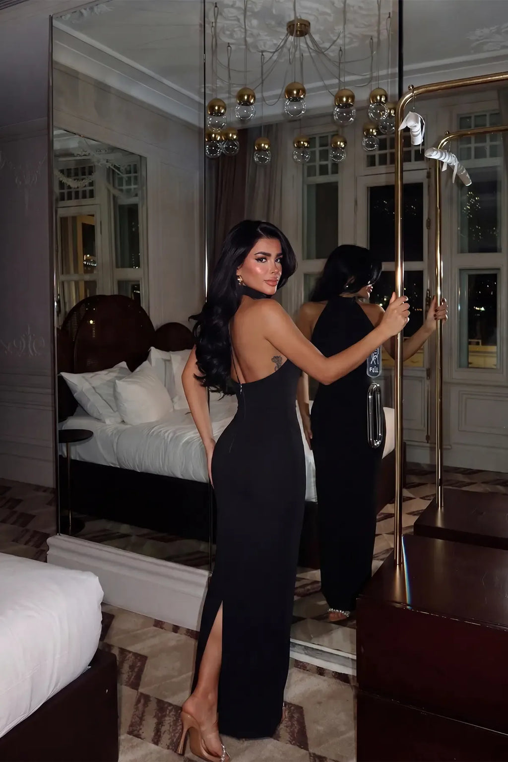 Black Doria Long Dress