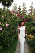 White Basic Long Dress