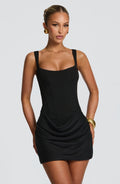 Cornelia black mini dress