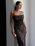 Lace detail dress