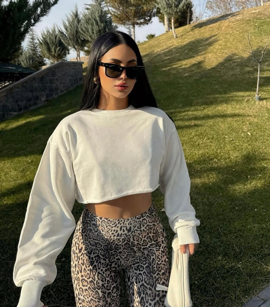 White Crop Top