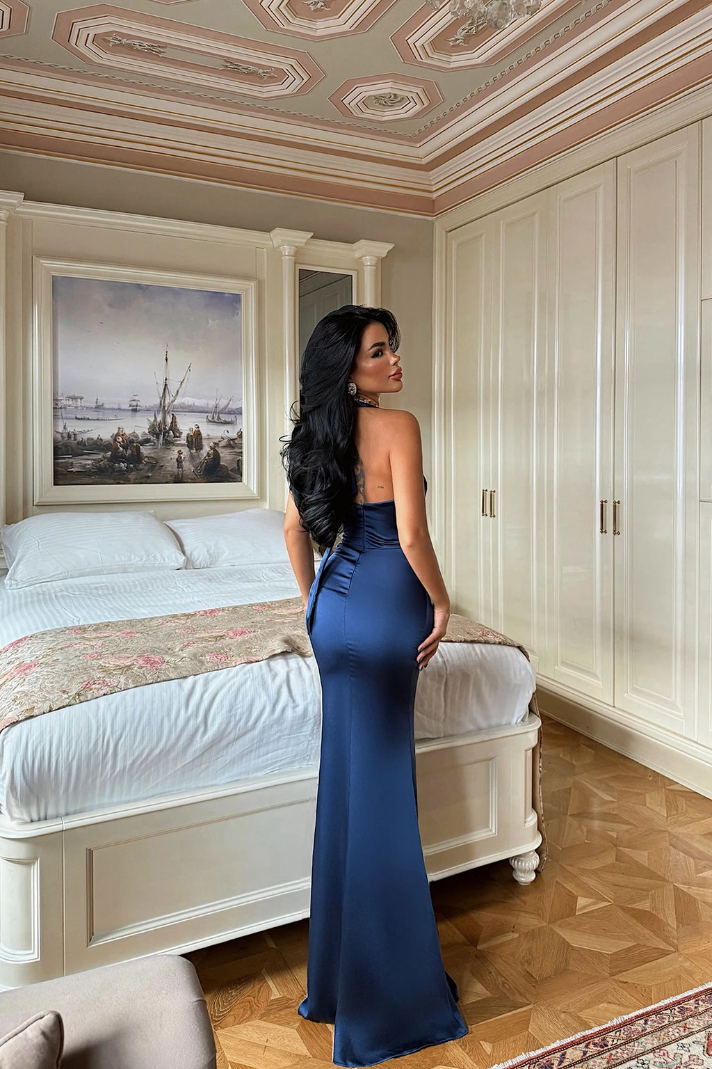 Navy blue Sartoria Long Dress