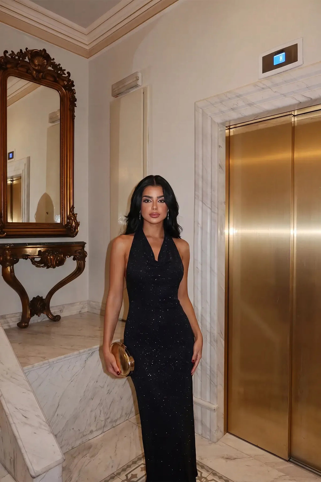 Black Dress with Back Detail
