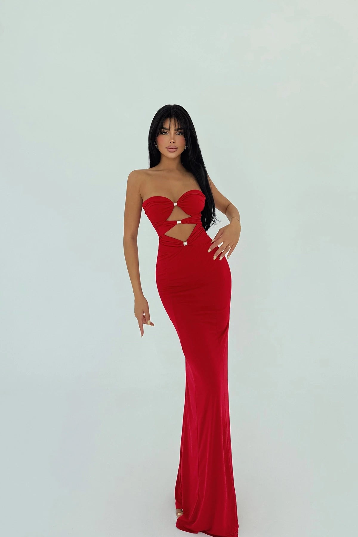 Red Kenley Maxi Dress