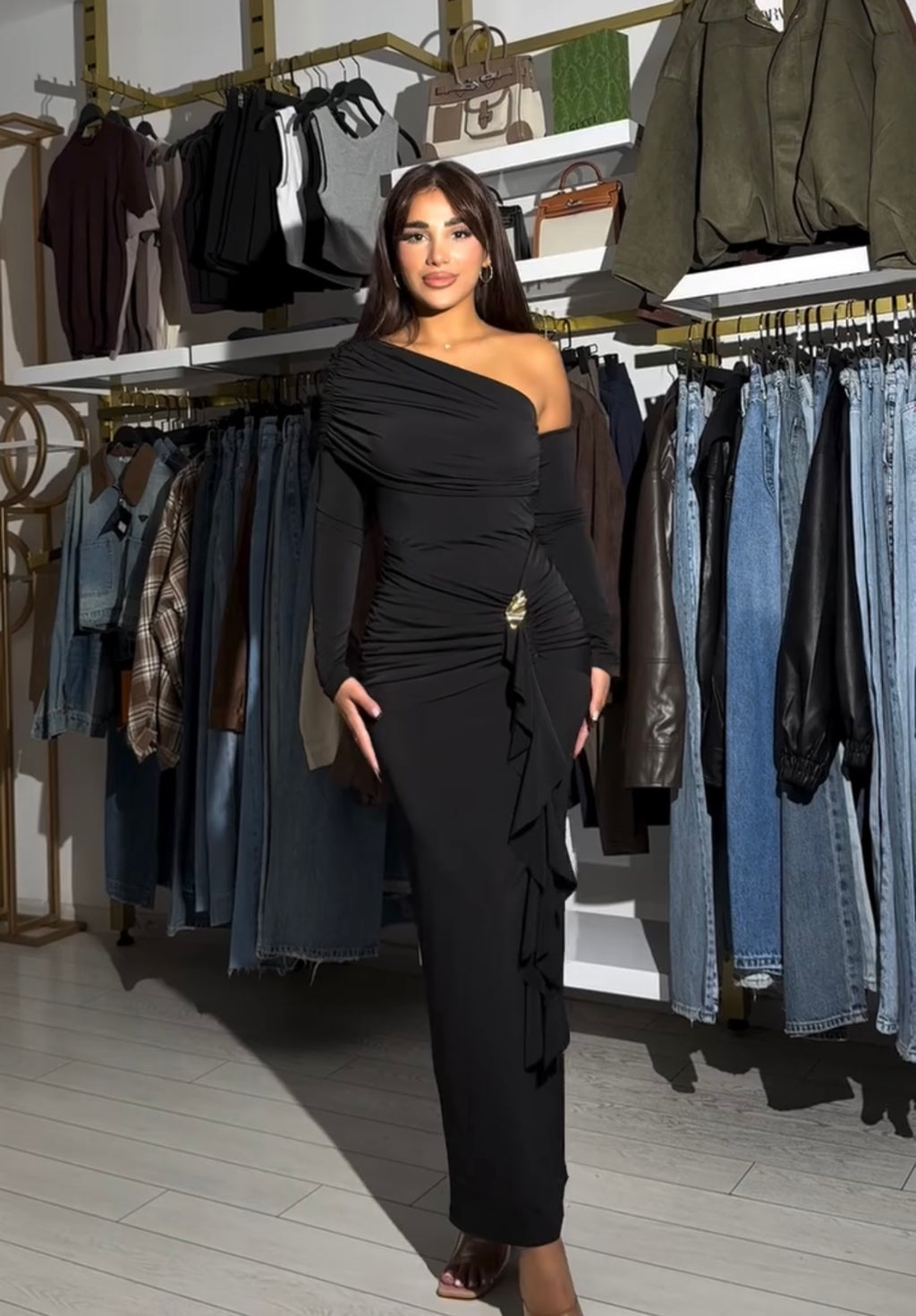 black dress