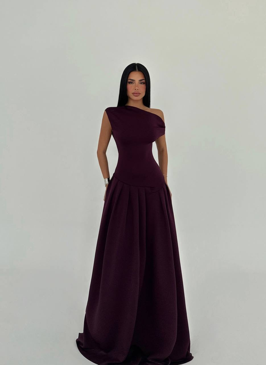 Plum Long Dress