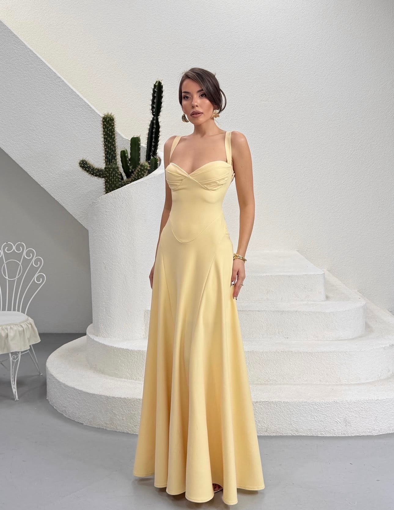 Ela dress - yellow delivered to your doorstep in 2 weeks