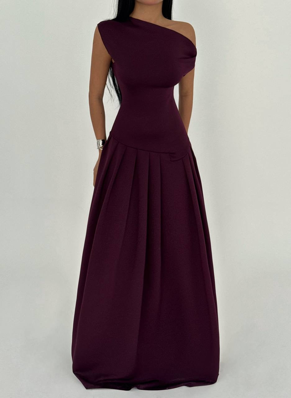 Plum Long Dress