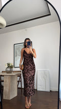 Emma dress brown