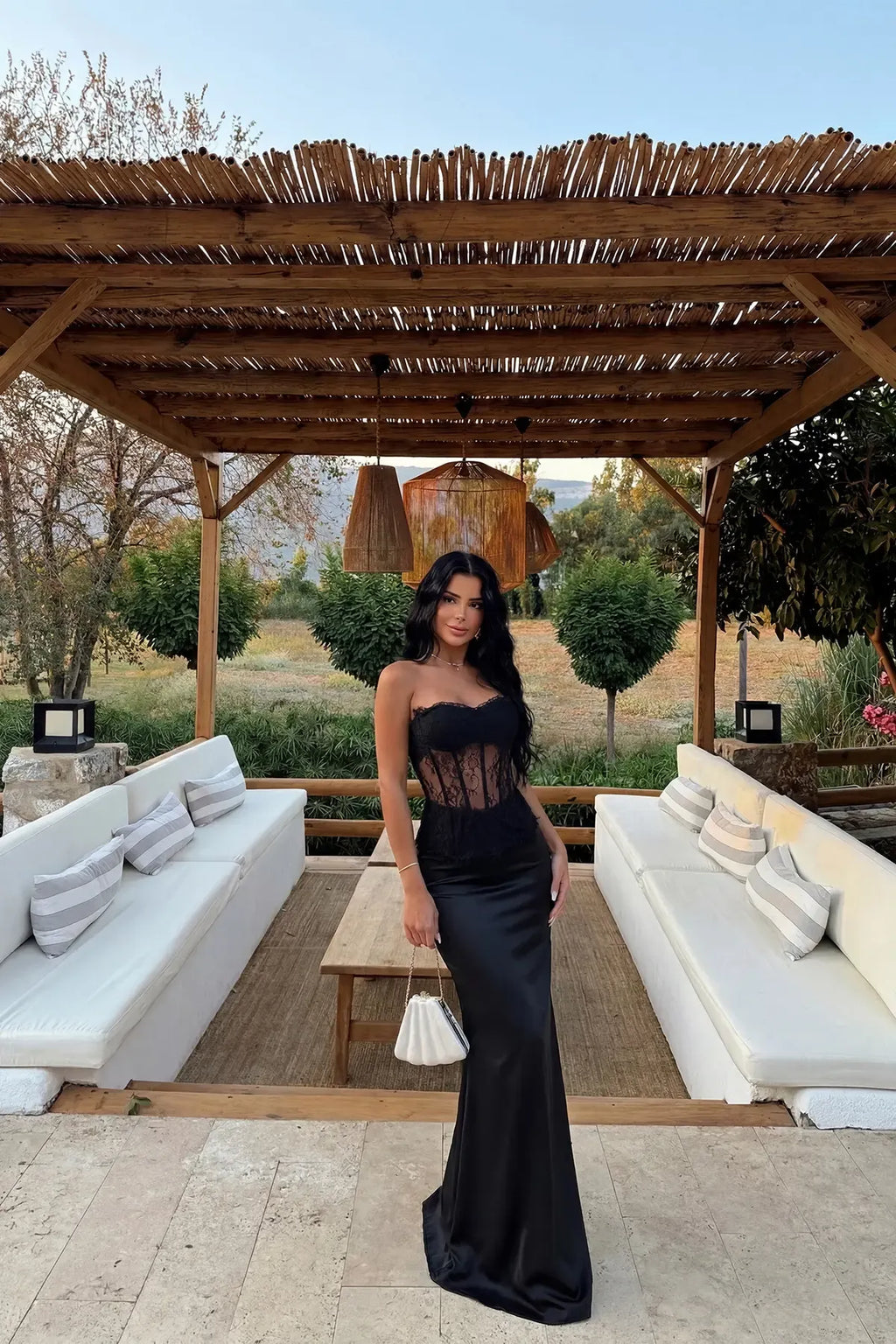 Black Skirt Set