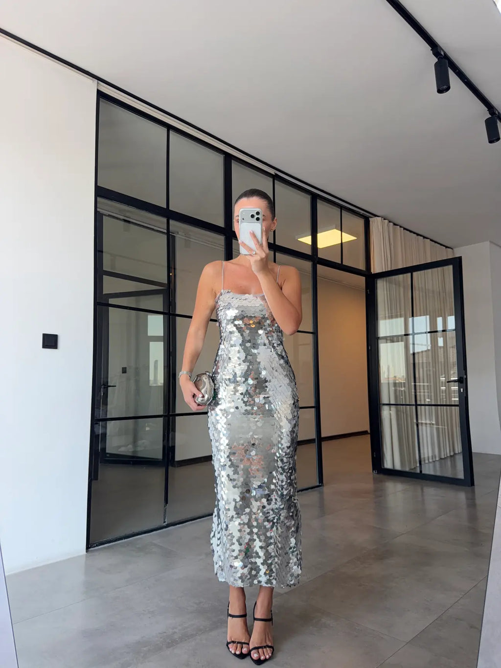 Kyle dress silver