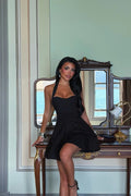 Black Back Detail Strappy Dress