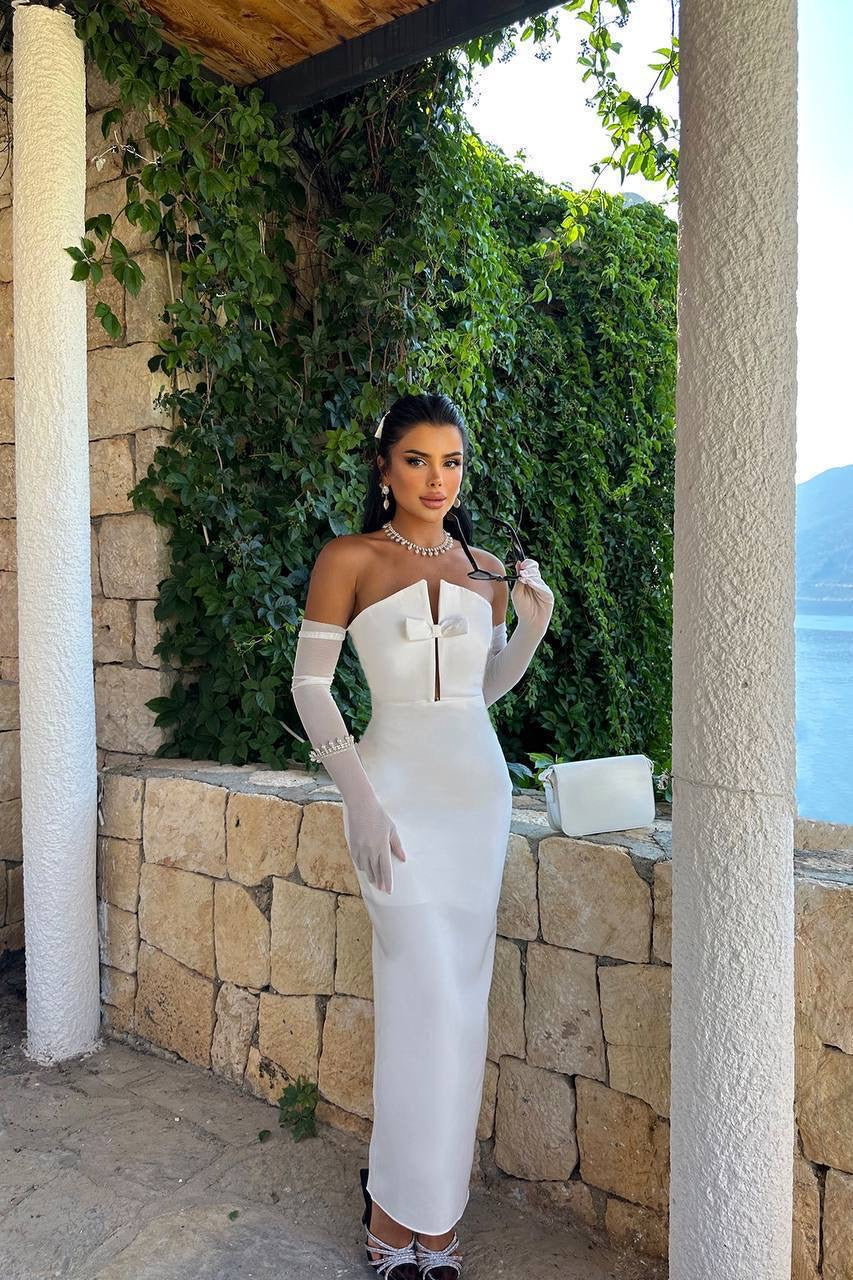 White Design Dress