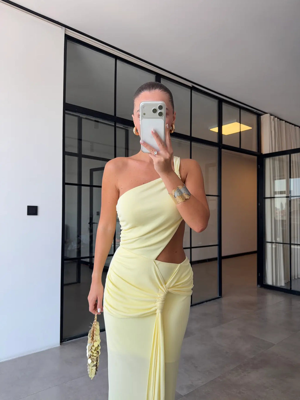 Khloe dress yellow