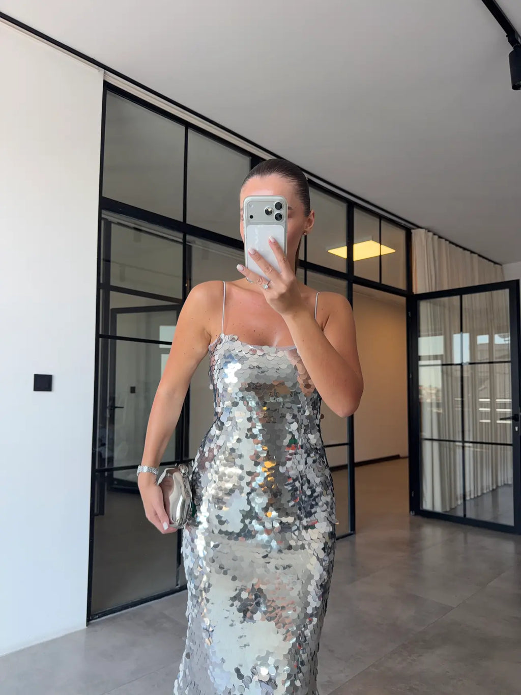 Kyle dress silver