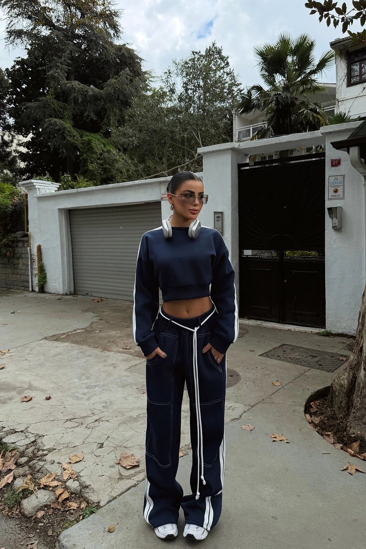 Navy Blue Trouser Suit