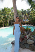 Blue Daysi Strapless Dress