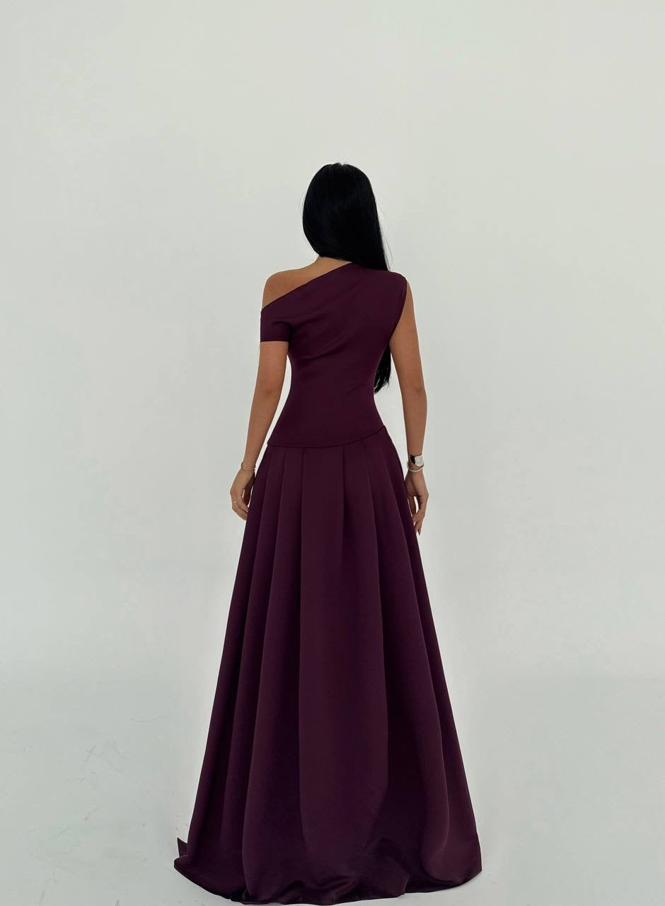 Plum Long Dress