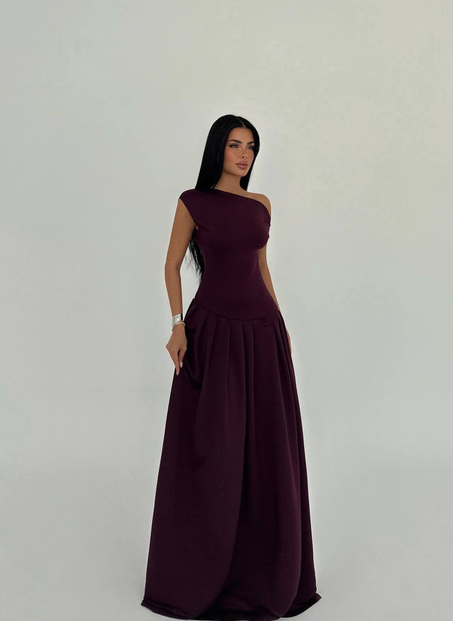 Plum Long Dress