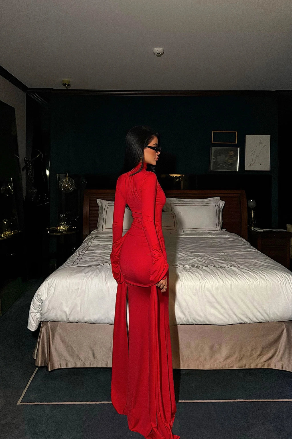 Red Long Evening Dress