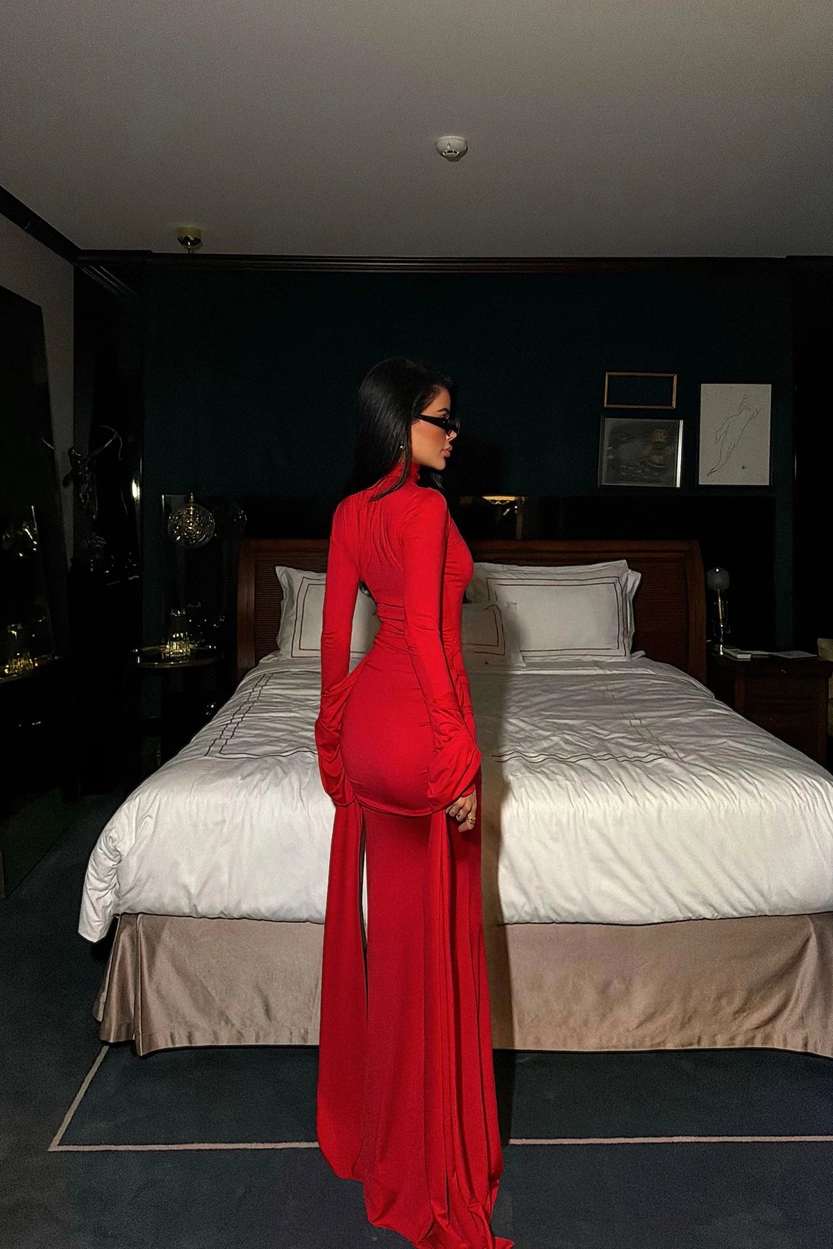Red Long Evening Dress