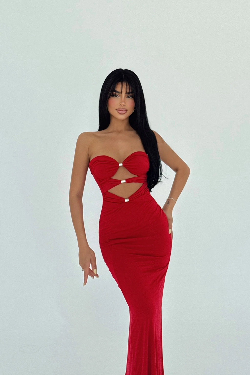 Red Kenley Maxi Dress