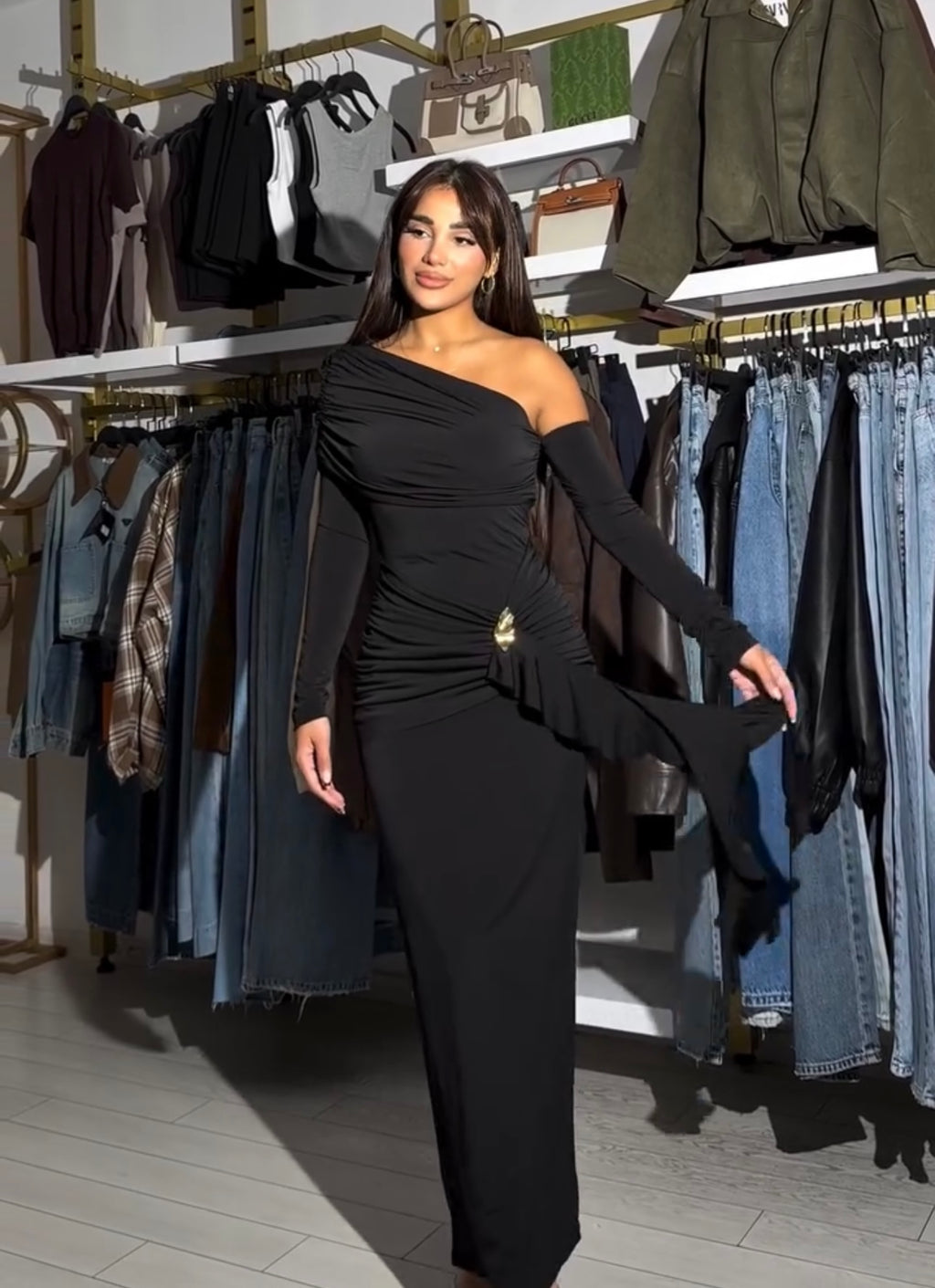black dress