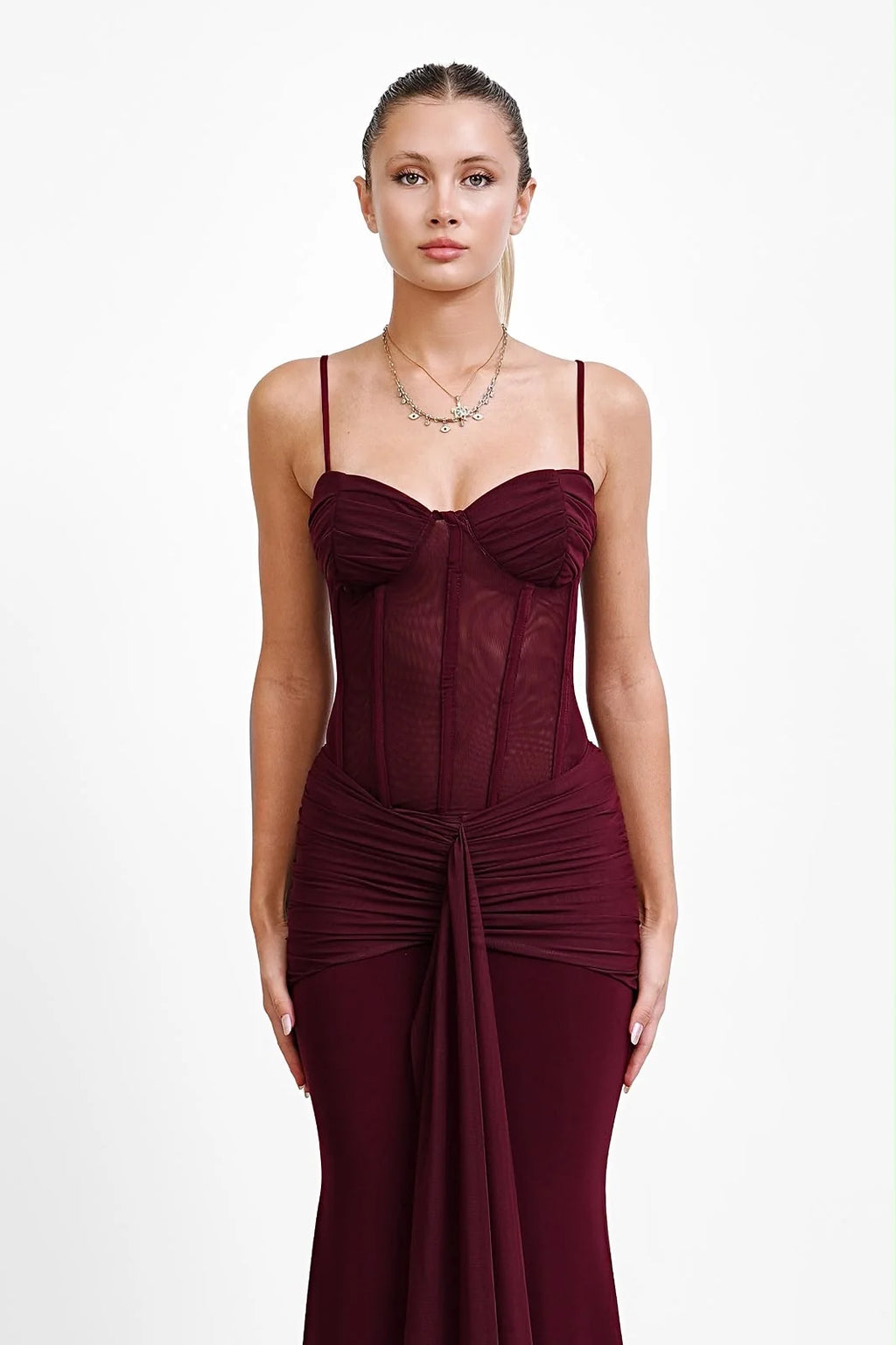 Marita dress burgundy
