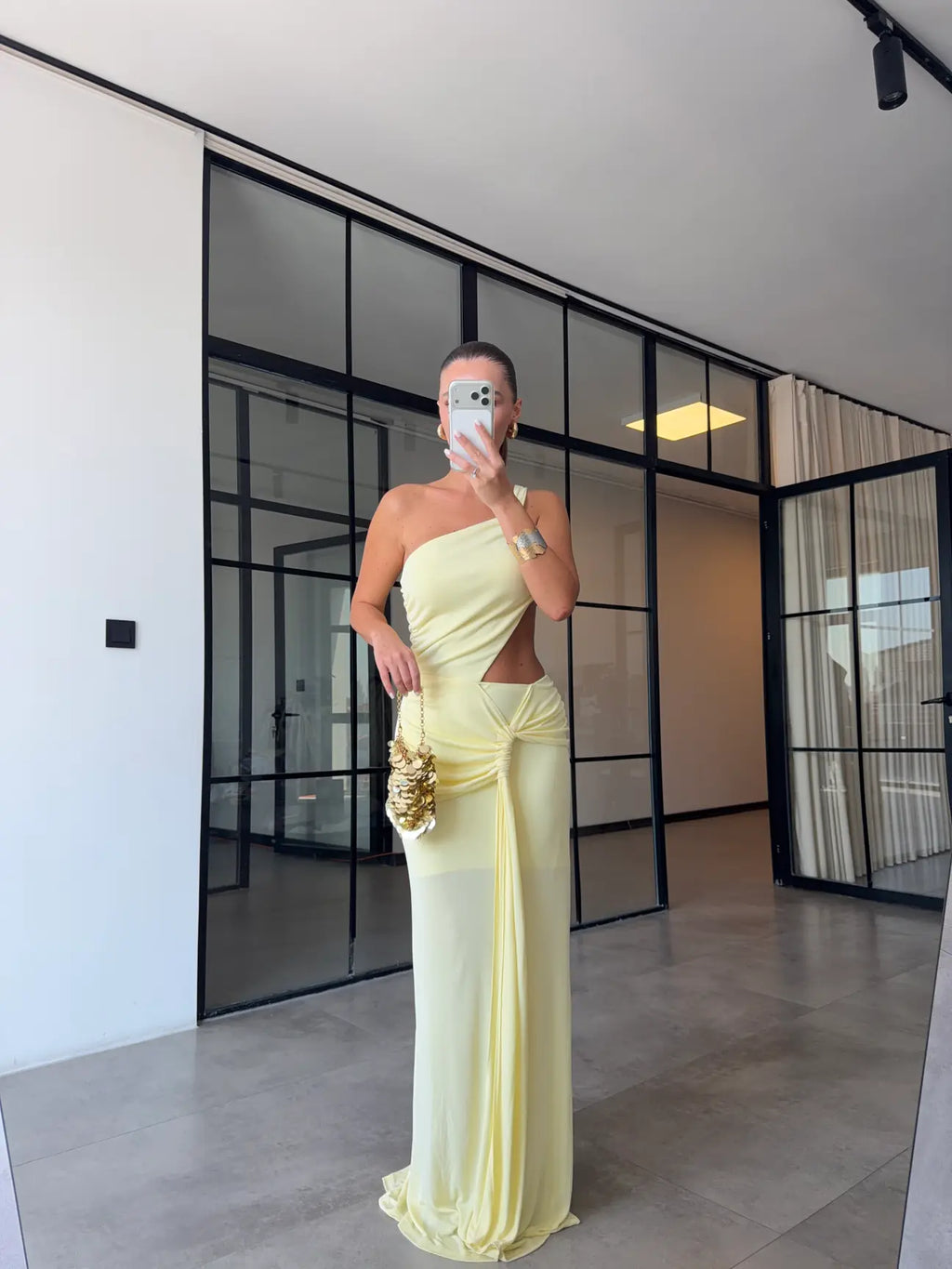 Khloe dress yellow
