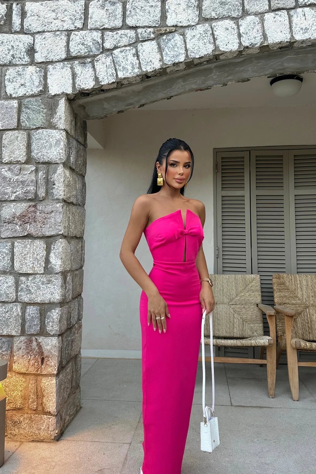 Fuchsia Design Dress