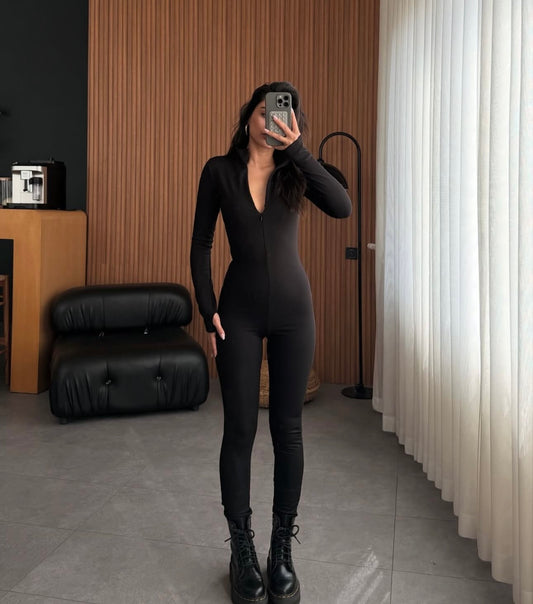 Z Black fleeced jumpsuit
