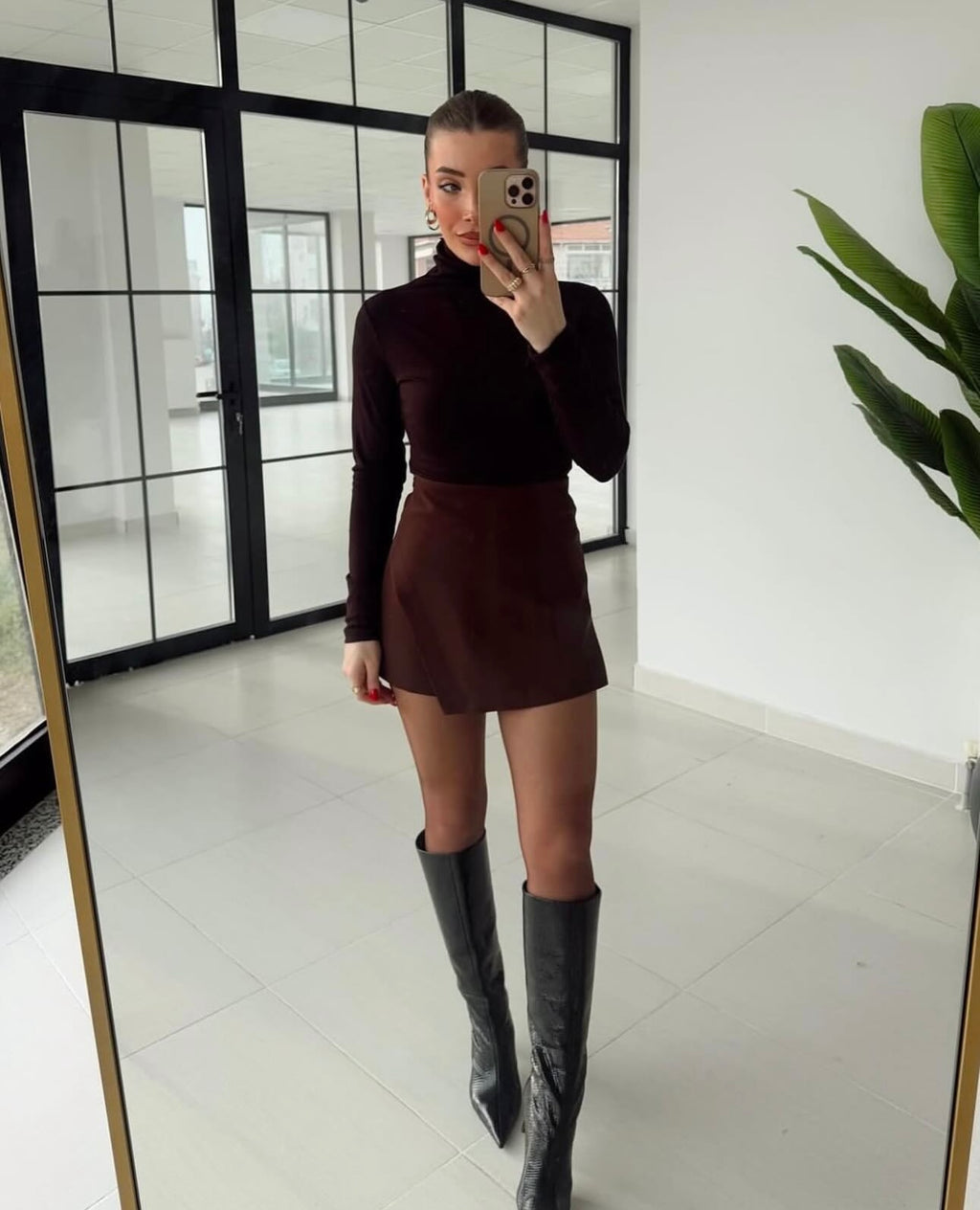 Brown Skort