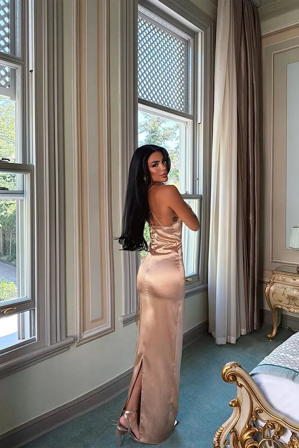 Beige Fine Dress