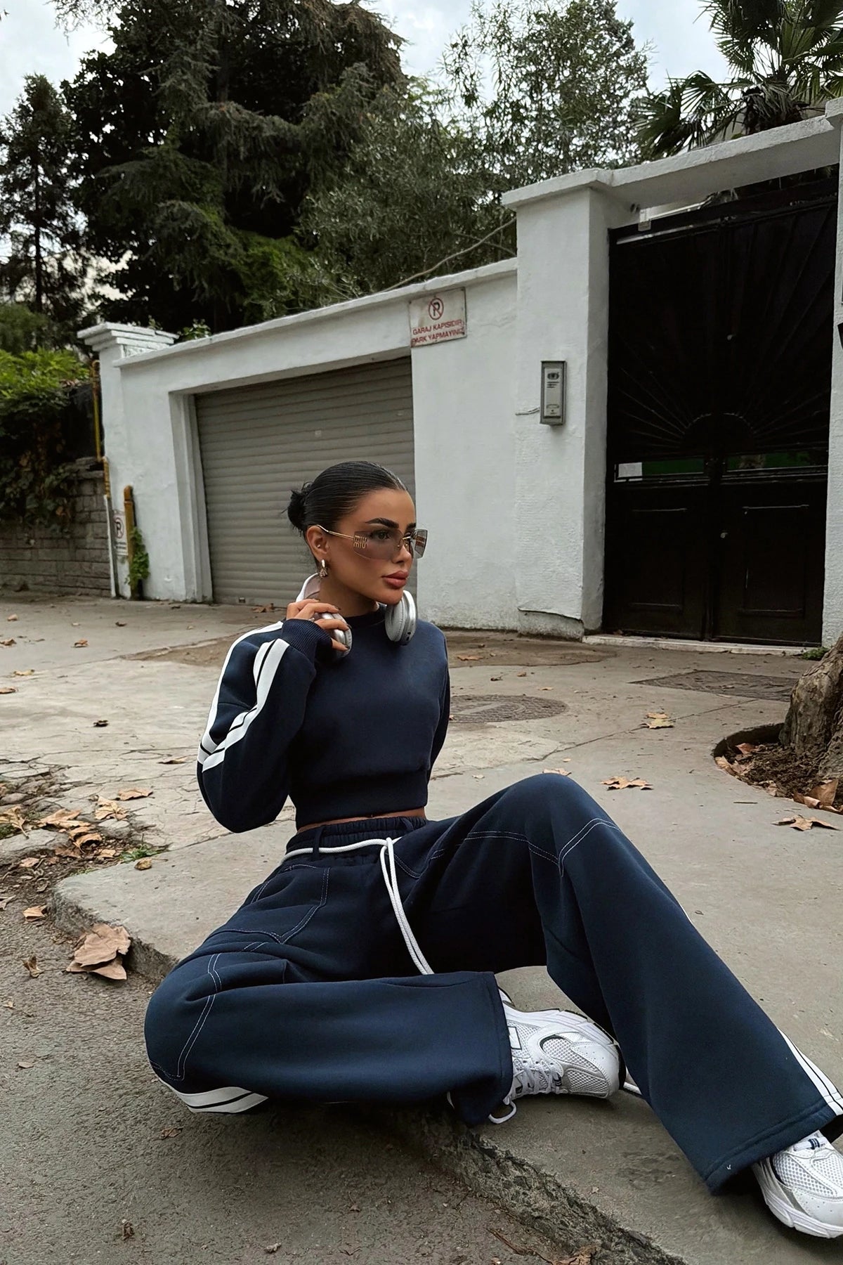 Navy Blue Trouser Suit