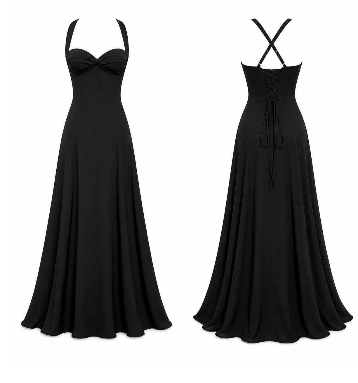 Ela maxi dress black