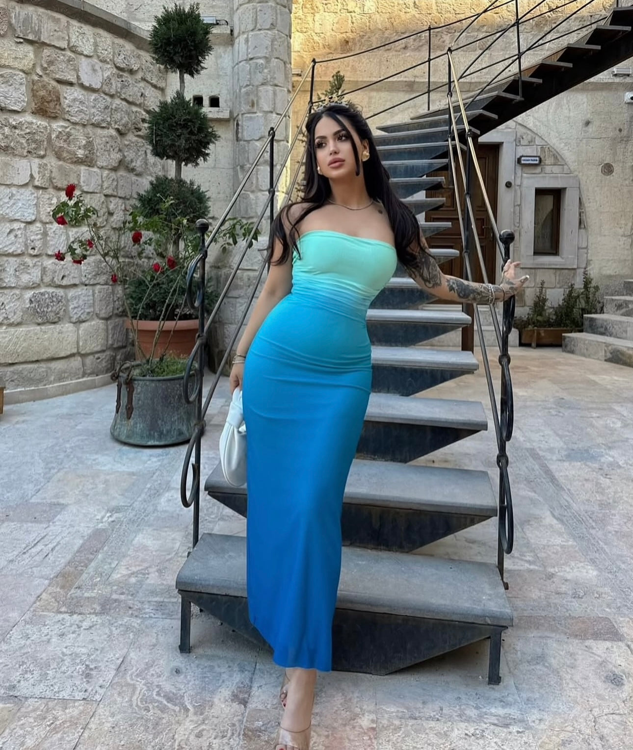 Blue dress